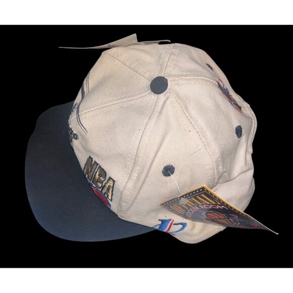 Vtg NOS Chicago Bulls NBA Champions '96 Snapback Hat Logo Athletic Official Lock - Picture 6 of 9